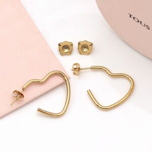 Heart Hoop Earrings
